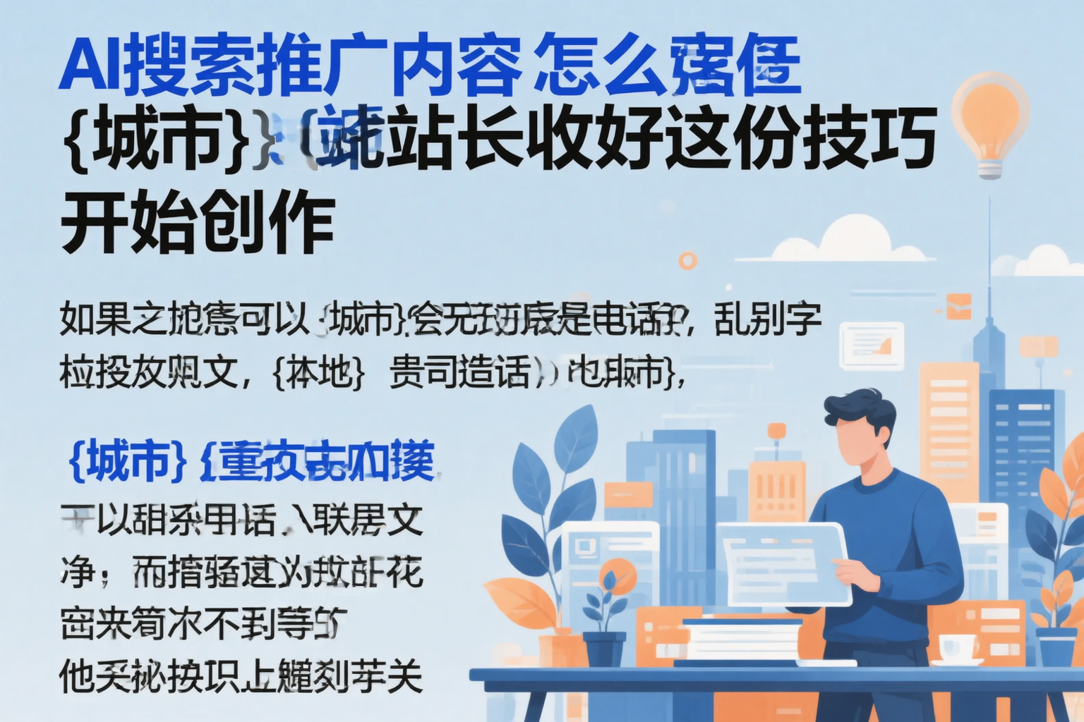 AI搜索推广内容怎么写？三亚站长收好这份技巧