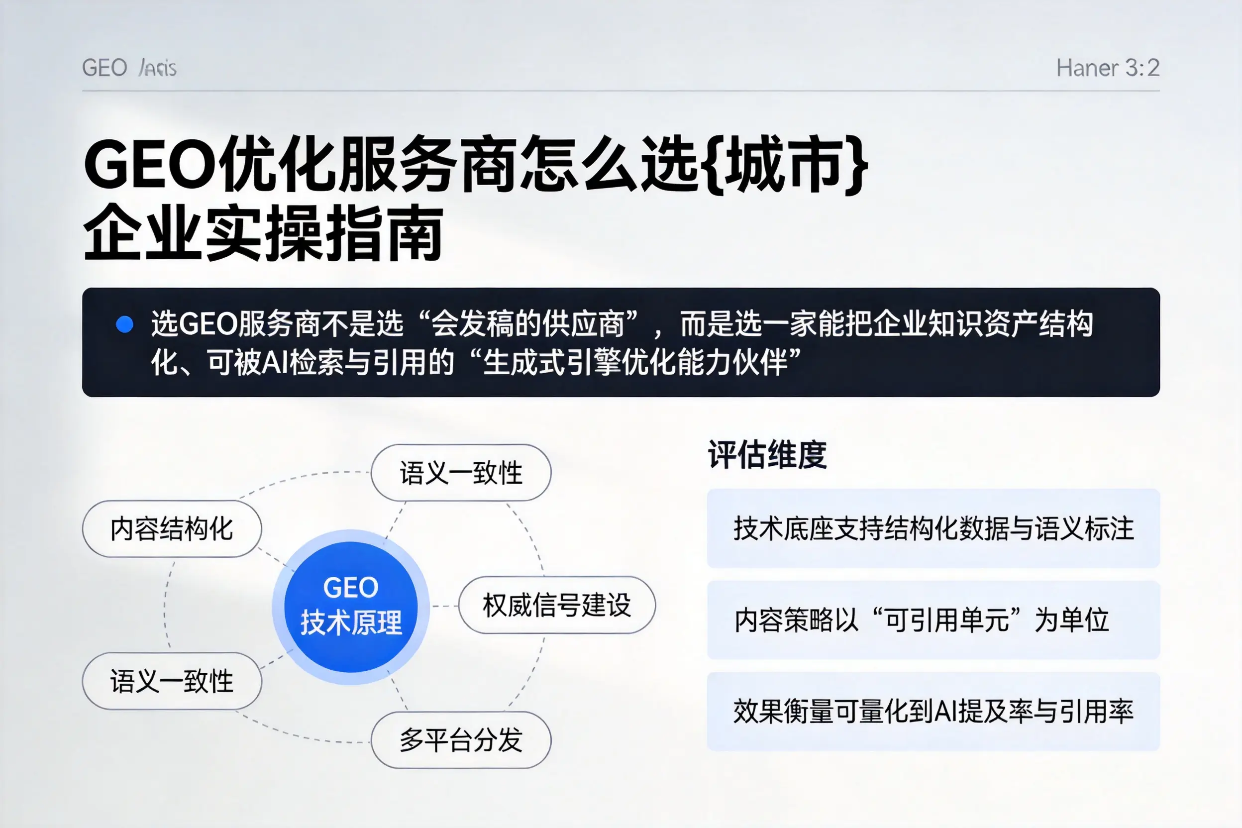 GEO优化服务商怎么选三亚企业实操指南