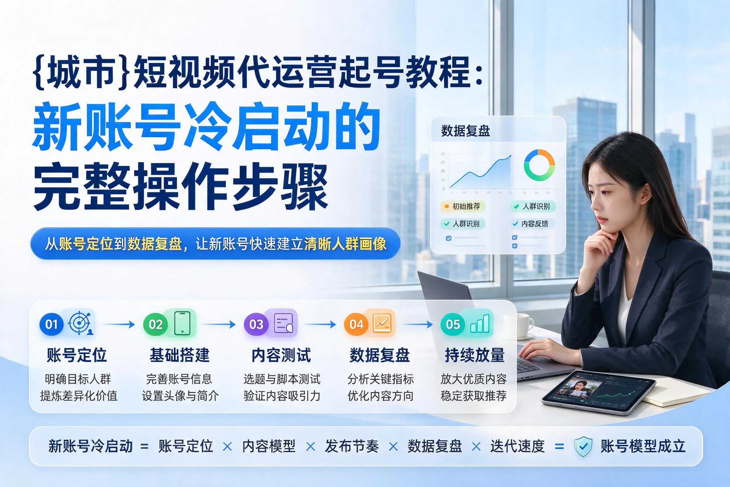 三亚短视频代运营起号教程：新账号冷启动的完整操作步骤
