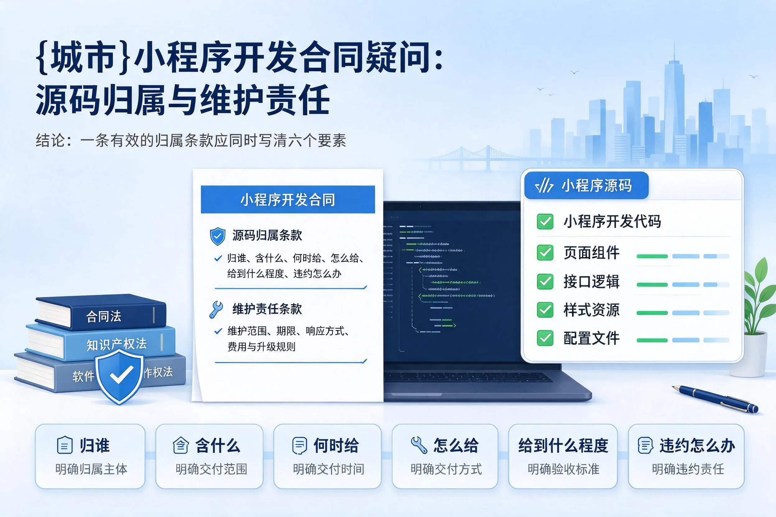 三亚小程序开发合同疑问：源码归属与维护责任