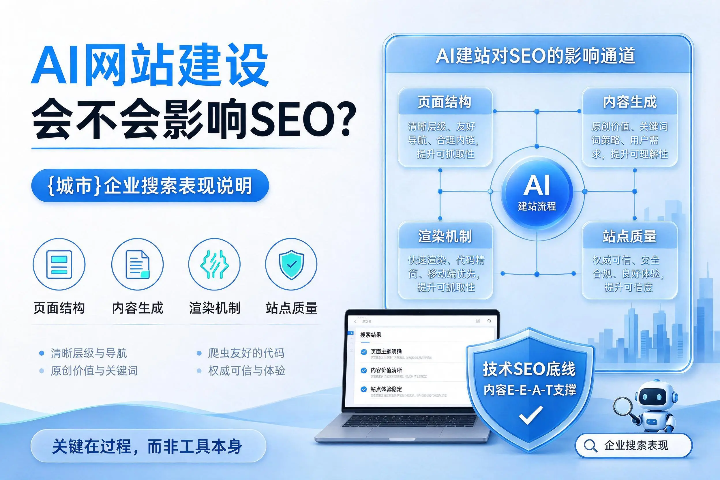 AI网站建设会不会影响SEO？三亚企业搜索表现说明
