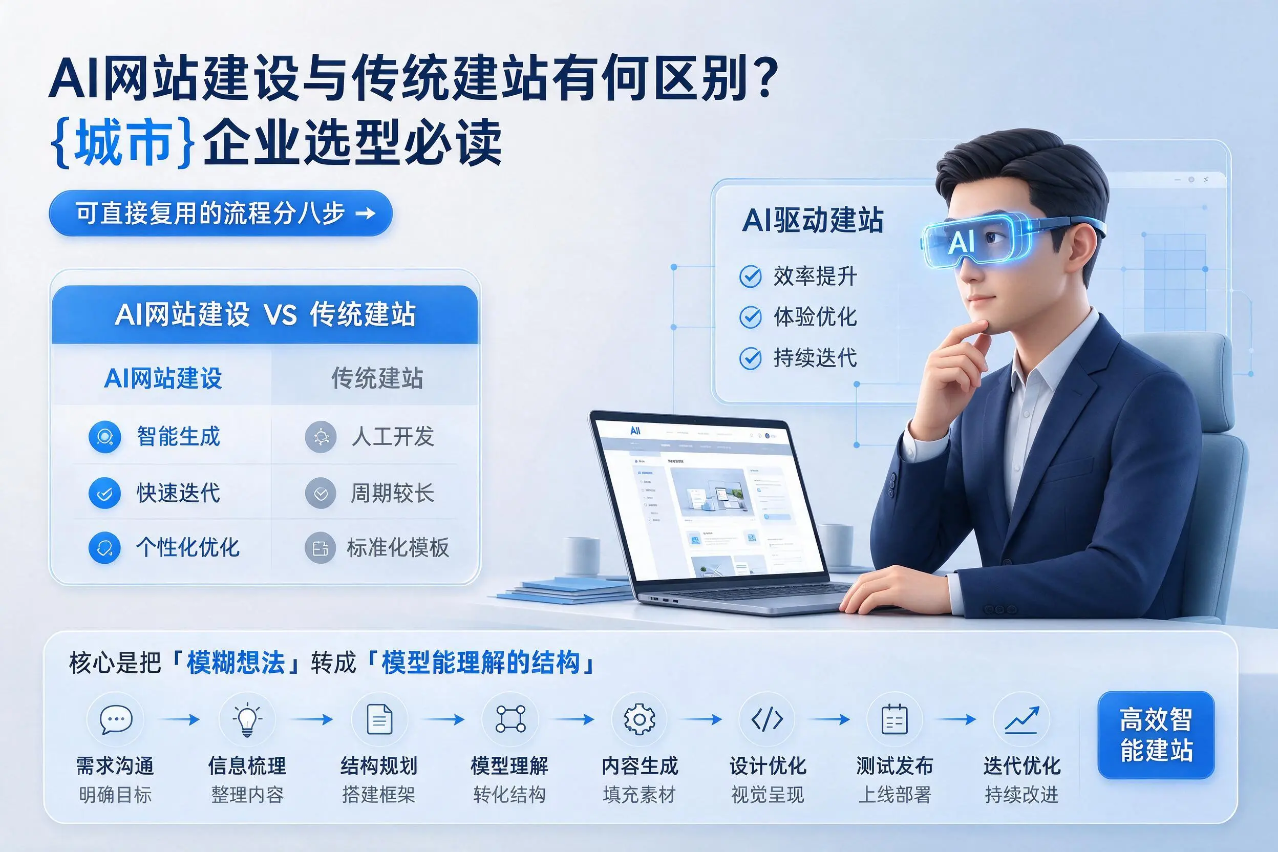 AI网站建设与传统建站有何区别？三亚企业选型必读