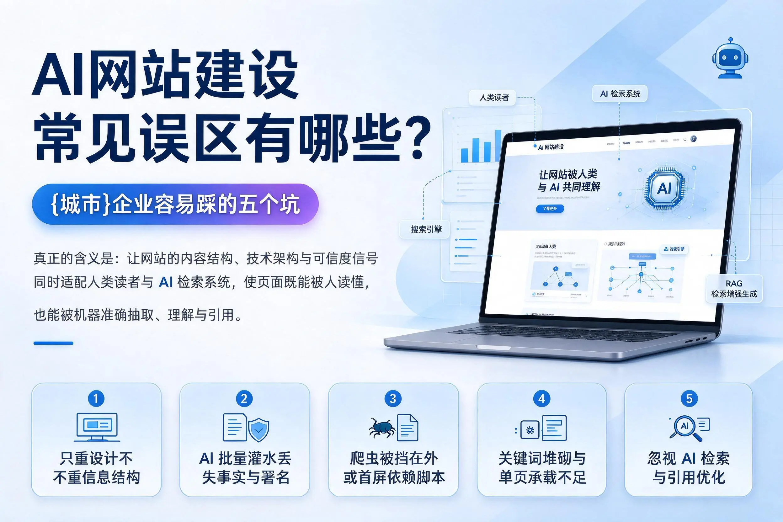 AI网站建设常见误区有哪些?三亚企业容易踩的五个坑