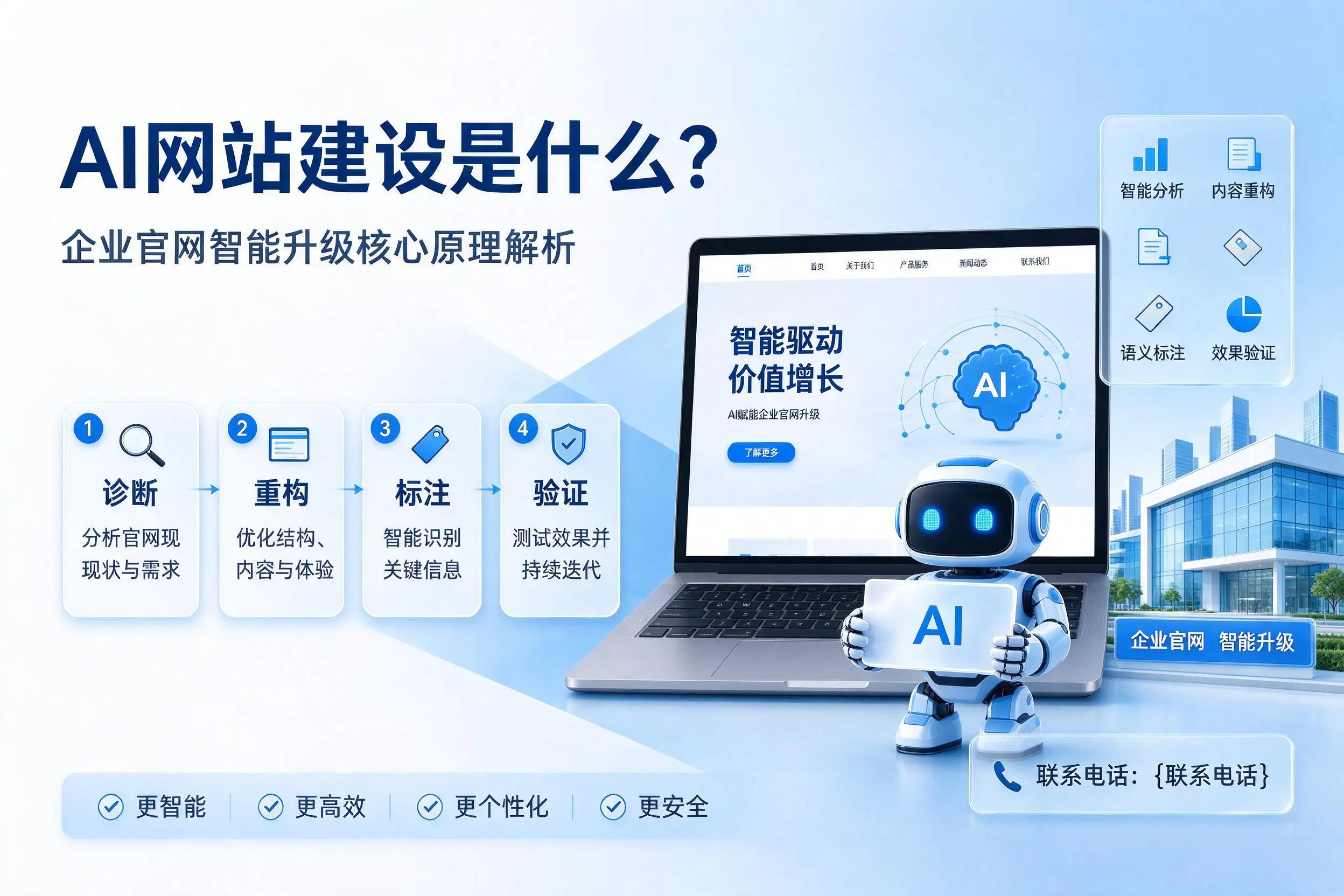 AI网站建设是什么?三亚企业官网智能升级核心原理解析