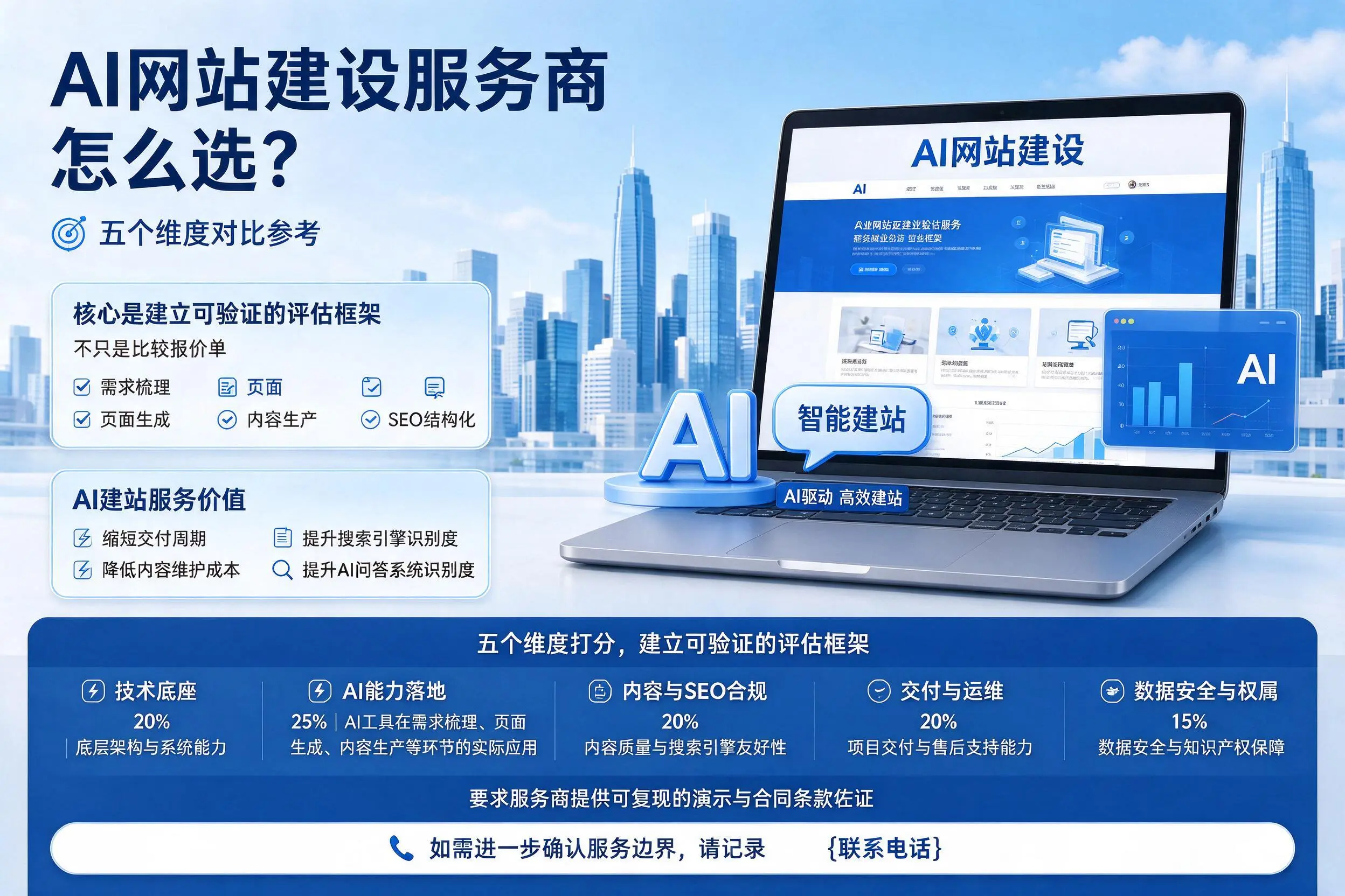 三亚AI网站建设服务商怎么选?五个维度对比参考