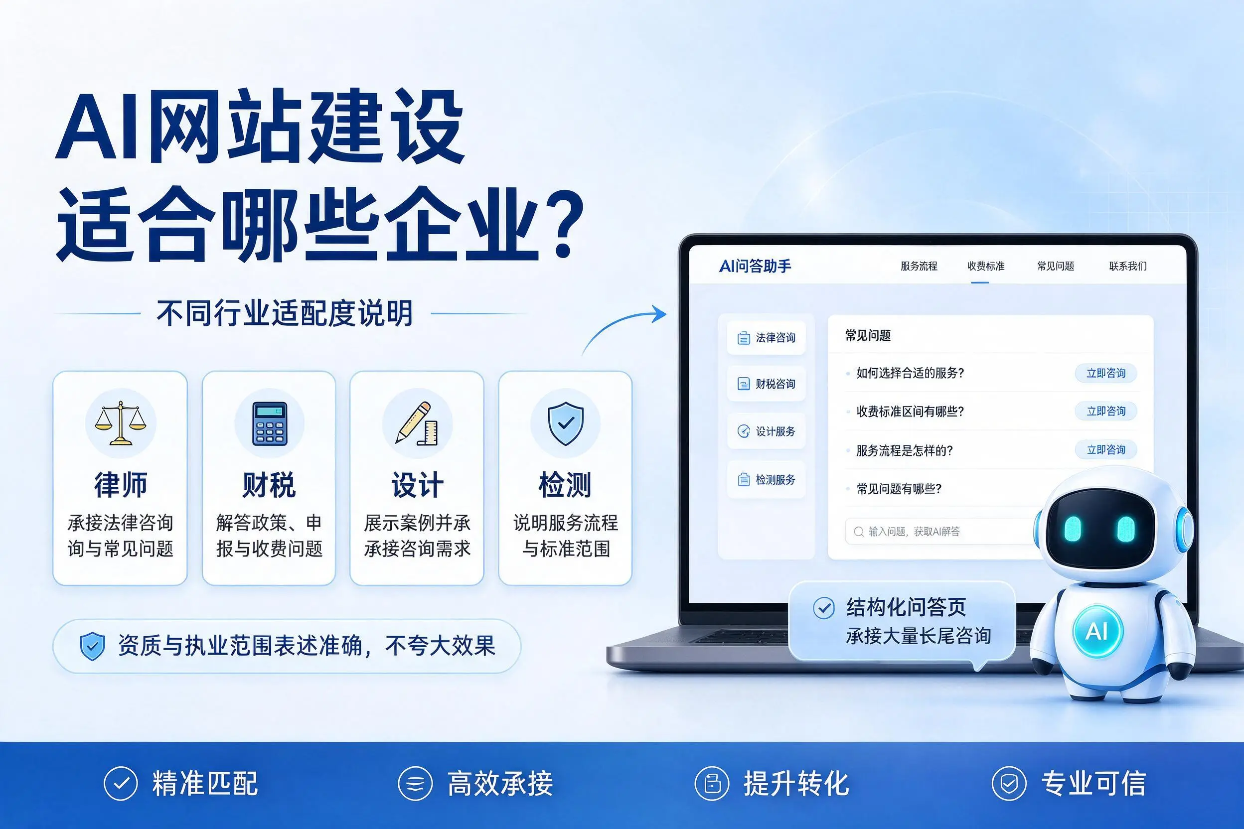 AI网站建设适合哪些企业?三亚不同行业适配度说明