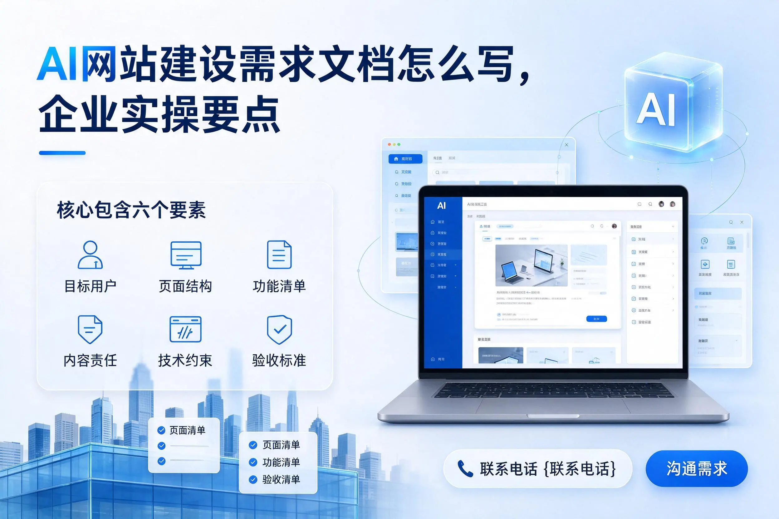 AI网站建设需求文档怎么写，三亚企业实操要点